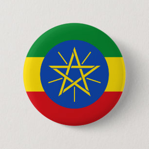 Ethiopia Flag Pinback Button