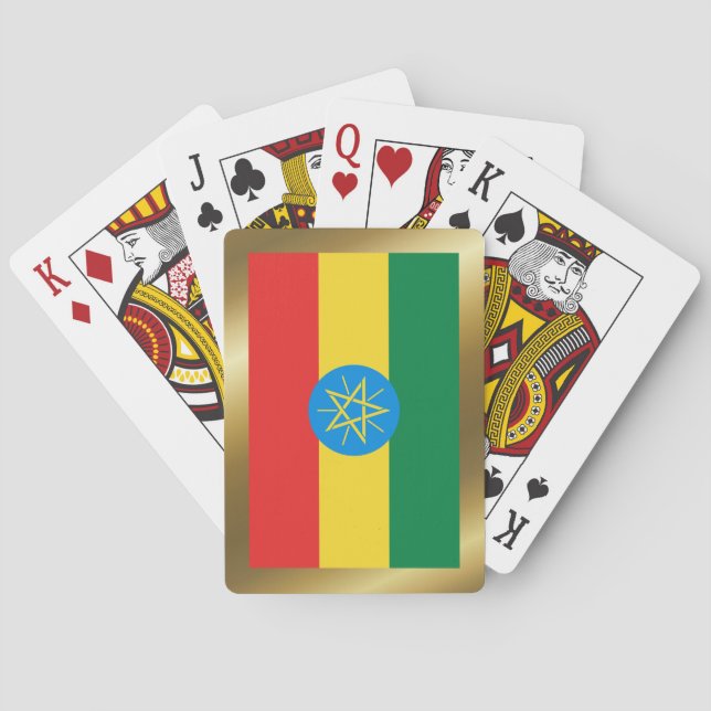 Ethiopia Flag Playing Cards (Back)