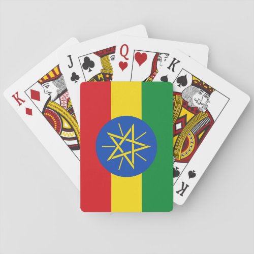 Ethiopia Flag Playing Cards