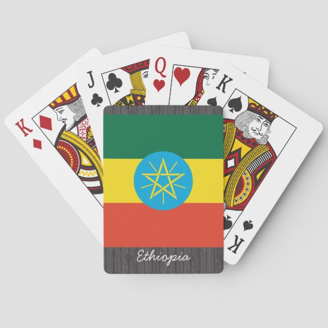 Ethiopia Flag Playing Cards (Back)