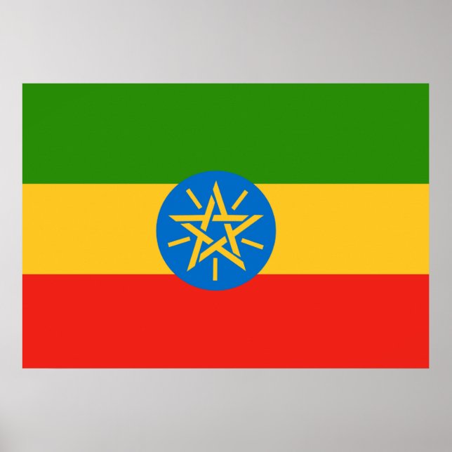 Ethiopia Flag Poster (Front)