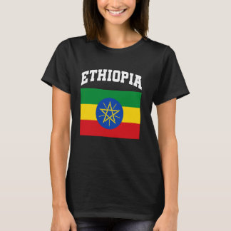 Ethiopia Flag Proud Ethiopian Heritage Culture Dia T-Shirt