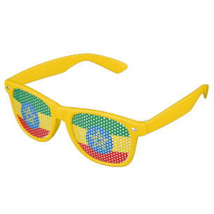 Ethiopia Flag Retro Sunglasses