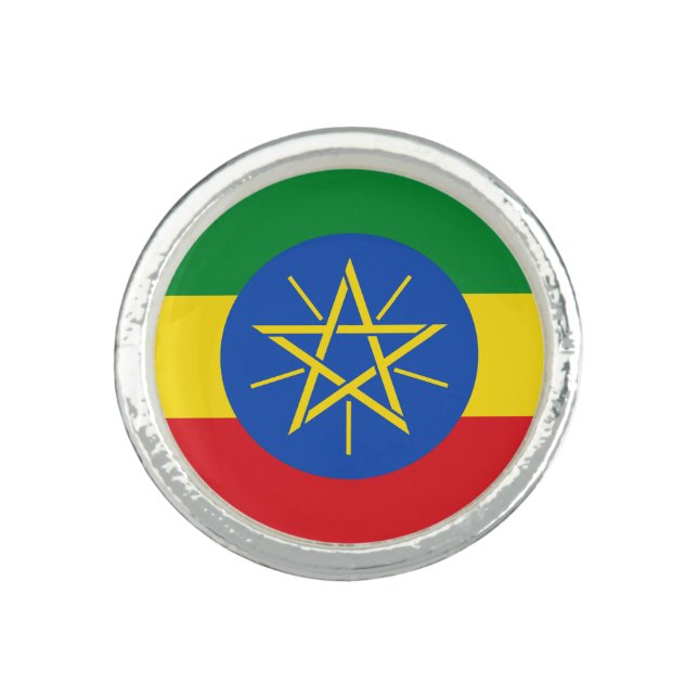 Ethiopia Flag Ring (Front)