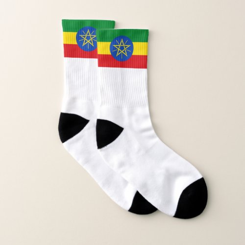 Ethiopia Flag Socks