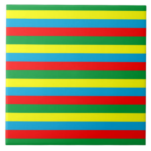 Ethiopia flag stripes country symbol pattern lines ceramic tile