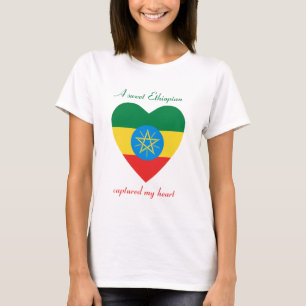 Ethiopia Flag Sweetheart T-Shirt