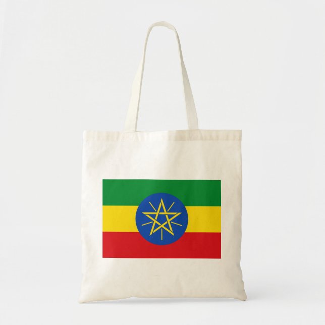 Ethiopia Flag Tote Bag (Front)
