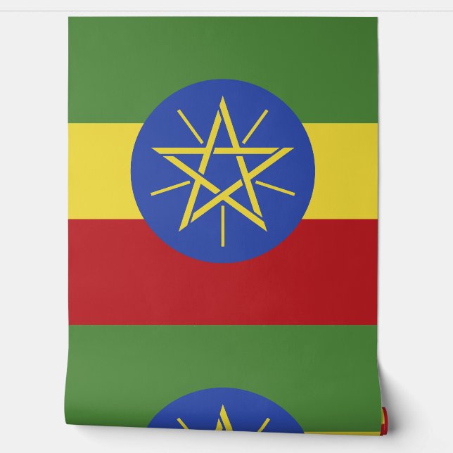 Ethiopia flag wallpaper  (Unrolling)