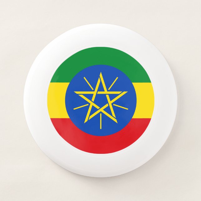 Ethiopia Flag Wham-O Frisbee (Front)