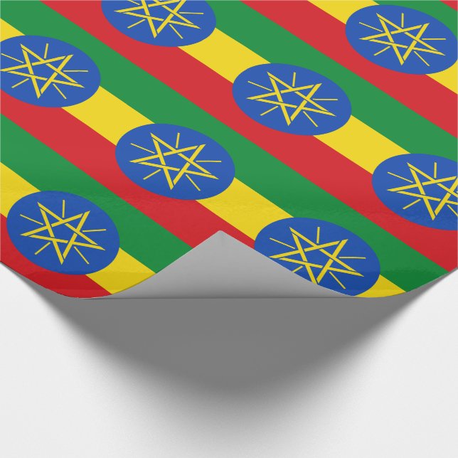 Ethiopia Flag Wrapping Paper (Corner)