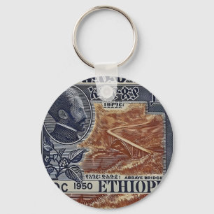 Ethiopia Haile Selassie Rasta Jah Rastafari Roots Keychain