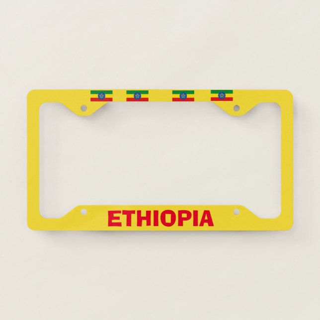 Ethiopia License Plate Frame (Front)