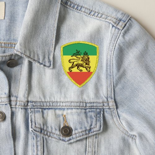 Ethiopia Lion of Judah But dont put on Shoes Patch