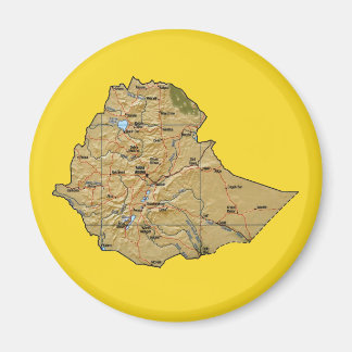 Ethiopia Map Magnet