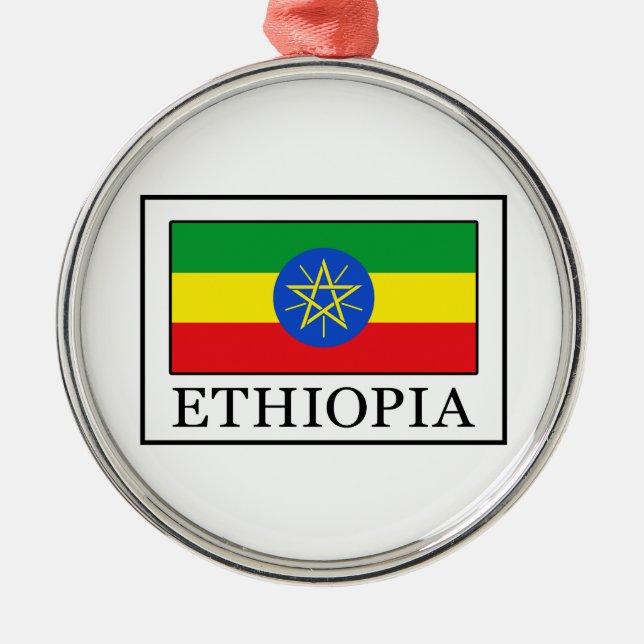 Ethiopia Metal Ornament (Front)