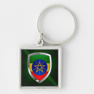 Ethiopia Mettalic Emblem Keychain