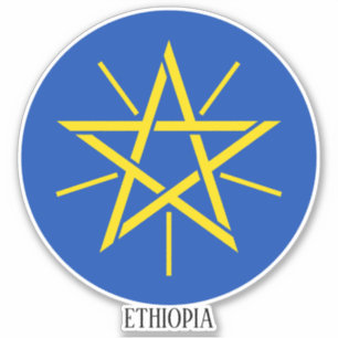 Ethiopia National Coat Of Arms Patriotic Sticker