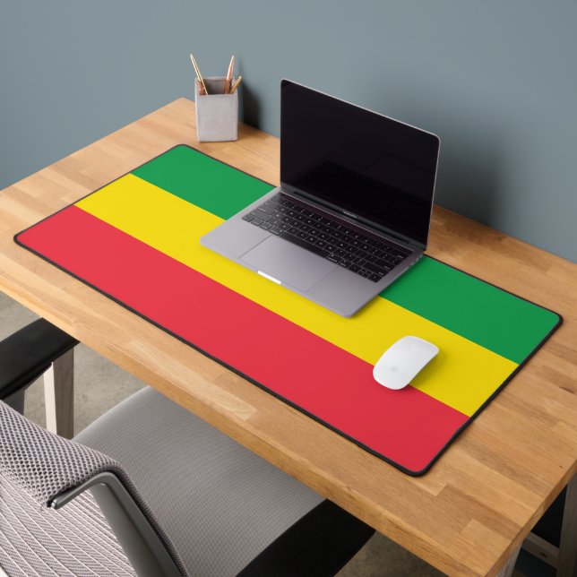 Ethiopia Rasta Flag Desk Mat (Office 2)