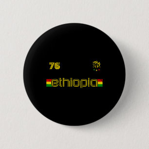 Ethiopia -reggae Rastafari Jamaica Footll Soccer S Button