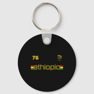 Ethiopia -reggae Rastafari Jamaica Footll Soccer S Keychain