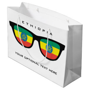 Ethiopia Shades custom text & color gift bag