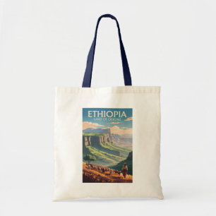Ethiopia Shepard Herd Travel Art Vintage Tote Bag