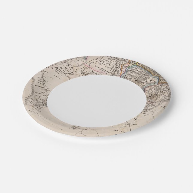 Ethiopia, Somalia, Africa Paper Plates (Angled)