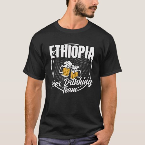 Ethiopia Squad Ale  Ethiopian Beer Drinking Team T_Shirt