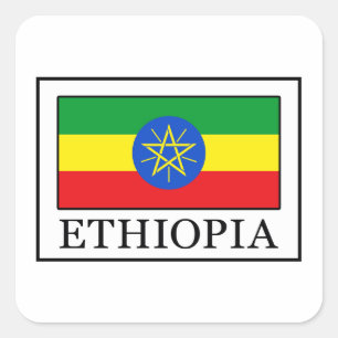 Ethiopia Square Sticker