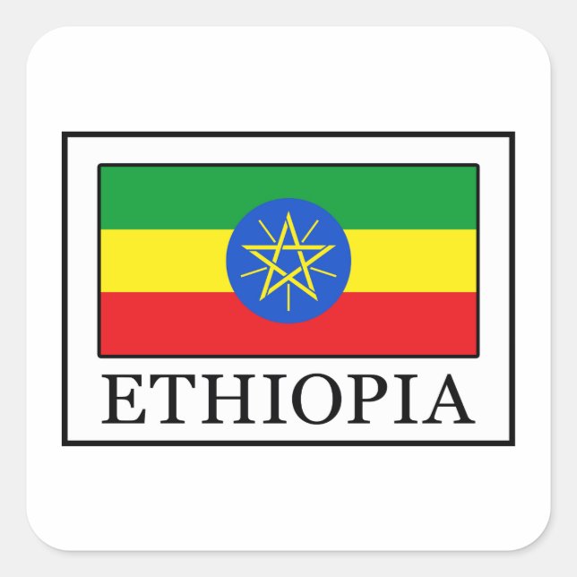 Ethiopia Square Sticker (Front)