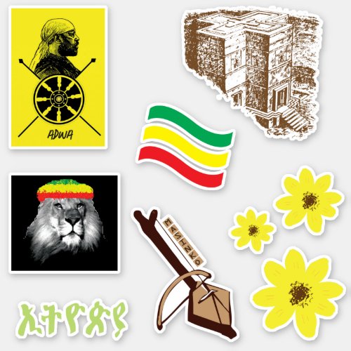 Ethiopia sticker pack áˆµááŠáˆ