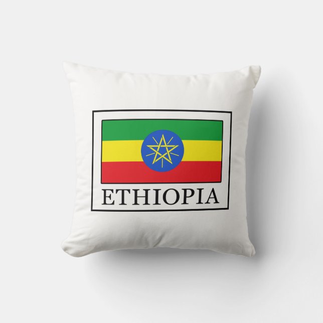 Ethiopia Throw Pillow (Front)
