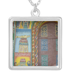 Ethiopia: Tigray Region, Axum, Christ Church, Silver Plated Necklace