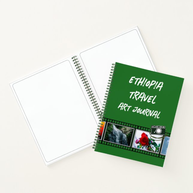 Ethiopia Travel Art Journal / Add Your Pictures (Inside)
