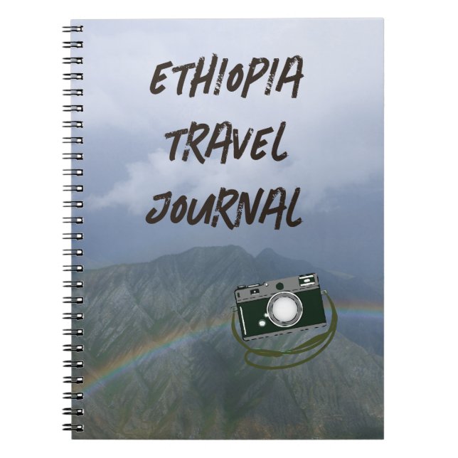 Ethiopia Travel Journal Notebook / Memory Keepsake (Front)