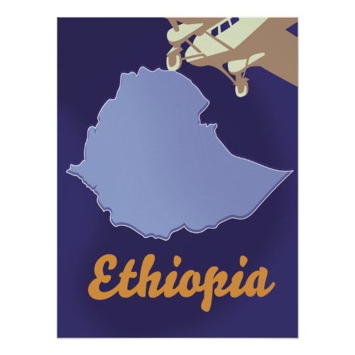 Ethiopia travel poster