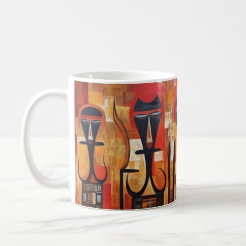 Ethiopian abstract art Africa Art Coffee Mug