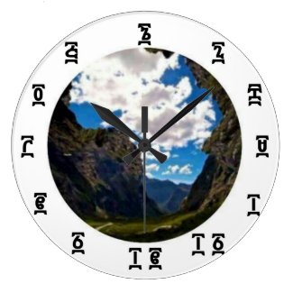 Ethiopian Africa Time - Round (Large) Wall Clock