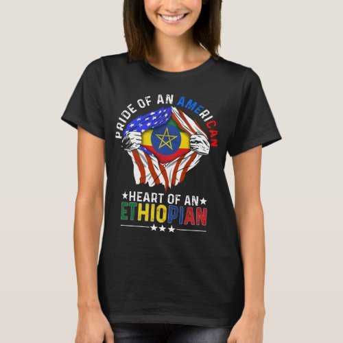Ethiopian American Foreign Ethiopia Flag T_Shirt