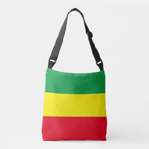 Ethiopian and Rasta Flag  Crossbody Bag