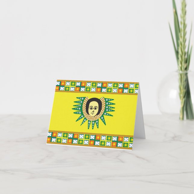 Ethiopian Angel Letterpress Thank You Card (Front)