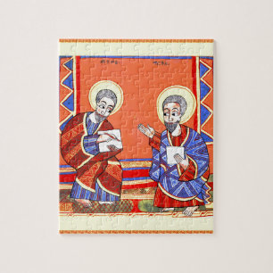 Ethiopian-Bible-Saint-Luke-Saint-John Jigsaw Puzzle