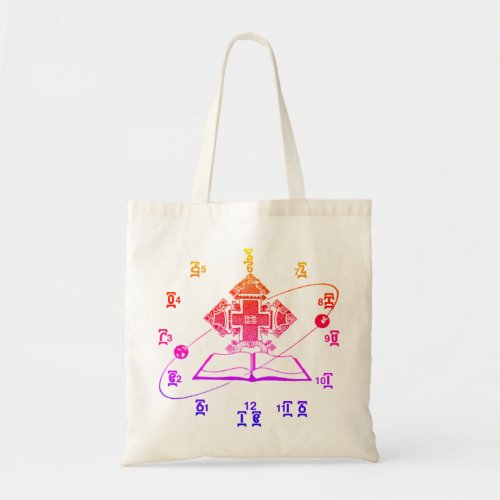 Ethiopian Bible Time Clock Design Tote Bag