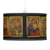 Ethiopian Black Madonna with Jesus Hanging Lamp (Front)