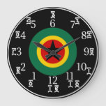 Ethiopian BLK Star Clock - Amharic-English Numbers
