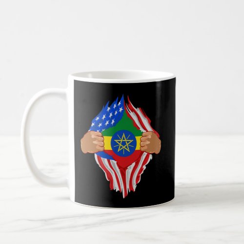 Ethiopian Blood Inside Me Ethiopia Flag Gift Coffee Mug