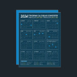 Ethiopian Calendar Converter for Year 2024<br><div class="desc">This item is a calendar that is useful to convert Ethiopian calendar to Gregorian Calendar. It lists all the public holidays of Ethiopia from Januray 1st of 2024 until the end of December 2024. *Ethiopians are now in year 2016 and will enter 2017 on September 11th of 2024.</div>