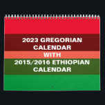 Ethiopian calendar & Gregorian 2023 calendar<br><div class="desc">This calendar has both Ethiopian and Gregorian calendar. The Ethiopian Calendar is 7 to 8 years behind the Gregorian Calendar, has 13 months instead of 12. Ethiopian new year falls on September 11th or 12th depending on the leap year. This calendar can be used as a converter from Gregorian to...</div>