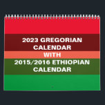 Ethiopian calendar & Gregorian 2023 calendar<br><div class="desc">This calendar has both Ethiopian and Gregorian calendar. The Ethiopian Calendar is 7 to 8 years behind the Gregorian Calendar, has 13 months instead of 12. Ethiopian new year falls on September 11th or 12th depending on the leap year. This calendar can be used as a converter from Gregorian to...</div>